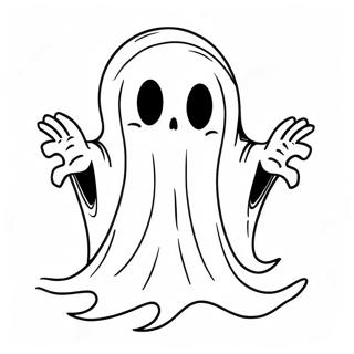 Scary Ghost Coloring Page 66711-55074