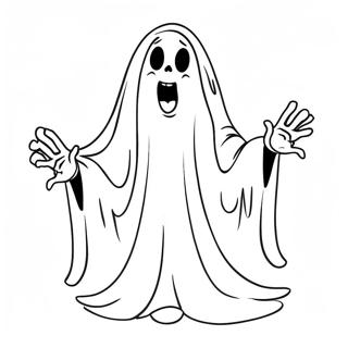 Scary Ghost Coloring Page 66711-55075