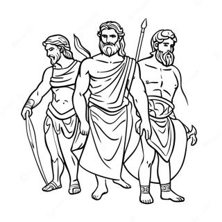 Greek Gods Coloring Page 6674-5426