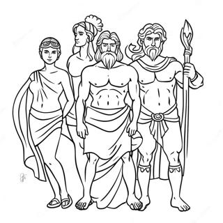 Greek Gods Coloring Page 6674-5427