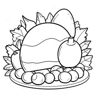 Among Us Thanksgiving Coloring Pages