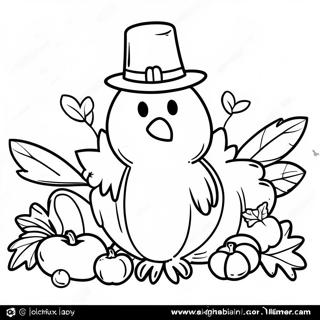 Among Us Thanksgiving Coloring Page 66750-55115