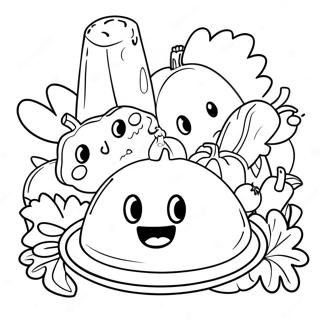 Among Us Thanksgiving Coloring Pages