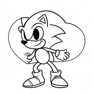 Sonic Valentine Coloring Page 66760-55123