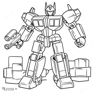 Lego Transformers Coloring Pages