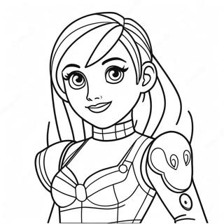 Sporty Spice From Lazy Town Coloring Page 66791-55147