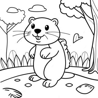 Groundhog Day Coloring Page 66810-55171