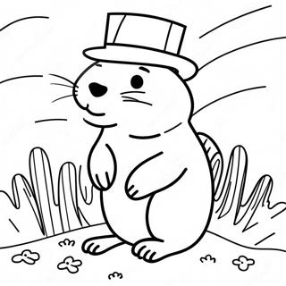 Groundhog Day Coloring Page 66810-55172