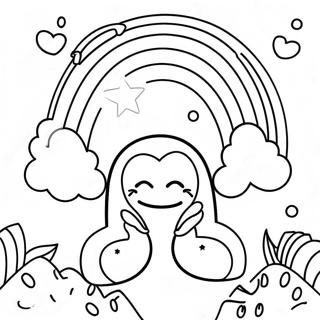 Vibrant God S Promise Rainbow Coloring Page 66821-55185