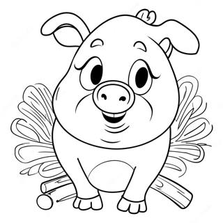 Porky The Pig Coloring Pages