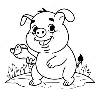 Porky The Pig Coloring Page 66830-55180