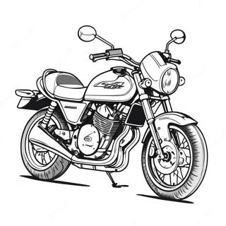 Kawasaki Motorcycle Coloring Page 66850-55200