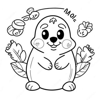 Mole Day Coloring Pages