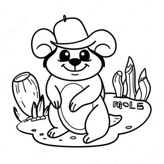 Mole Day Logo Coloring Page 66860-55207