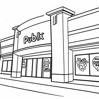 Publix Grocery Store Coloring Page 66871-55213