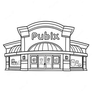 Publix Grocery Store Coloring Page 66871-55216