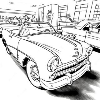 Vintage Classic Cars Coloring Page 66881-55221