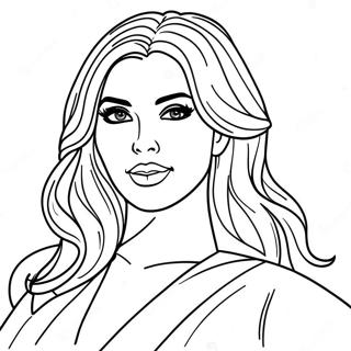 Kim Kardashian Coloring Pages