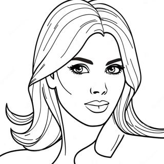 Kim Kardashian Coloring Page 66900-55235