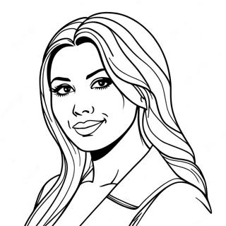 Kim Kardashian Coloring Page 66900-55236