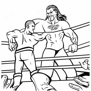 Wwe Superstars In Action Coloring Page 66931-55271