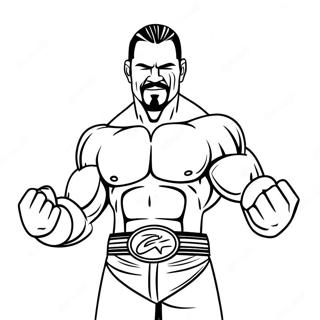 Wwe Superstars In Action Coloring Page 66931-55272