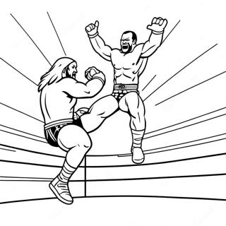 Wwe Wrestler Jumping On Opponent Coloring Page 66951-55261