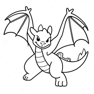 Gigantamax Charizard In Flight Coloring Page 6695-5446