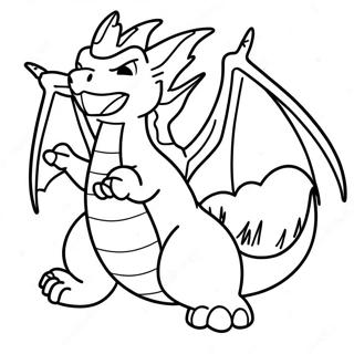 Gigantamax Charizard In Flight Coloring Page 6695-5447