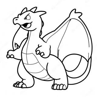 Gigantamax Charizard In Flight Coloring Page 6695-5448