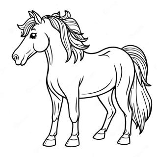 Horse And Dog Coloring Page 66971-55267