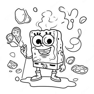 Stoner Spongebob Coloring Pages