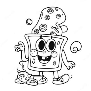 Stoner Spongebob Coloring Page 66981-55287