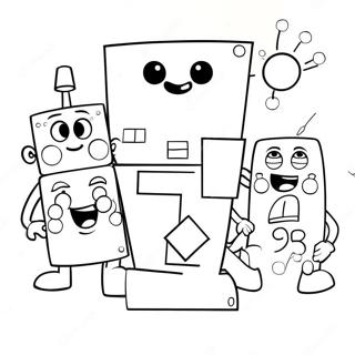 Colorful Numberblocks 11 With Friends Coloring Page 66992-55297