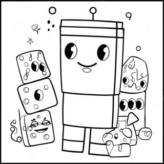 Colorful Numberblocks 11 With Friends Coloring Page 66992-55300