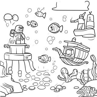 Deep Sea Lego City Coloring Page 67011-55307