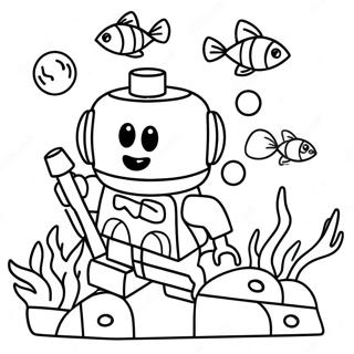 Underwater Lego Adventure Coloring Page 67012-55310