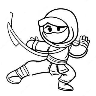 Ninja Girl Coloring Page 67021-55326