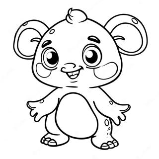 Cute Goo Goo Gaga Character Coloring Page 67032-55323