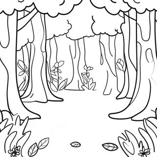 Magical Forest Coloring Pages