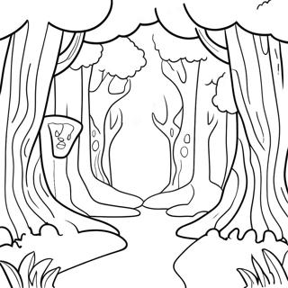 Magical Forest Coloring Page 6704-5450