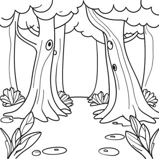 Magical Forest Coloring Page 6704-5452