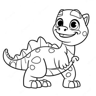 Rex The Dinosaur Paw Patrol Coloring Page 67052-55335