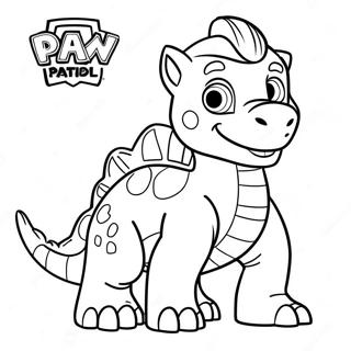 Rex The Dinosaur Paw Patrol Coloring Page 67052-55336