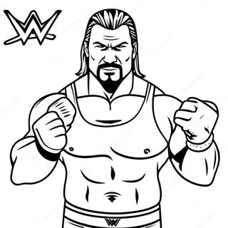 Wwe Superstars In Action Coloring Page 67092-55377