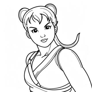 Chun Li Coloring Page 67101-55382