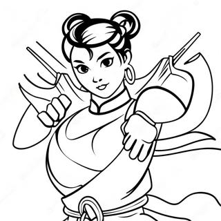 Chun Li Coloring Page 67101-55383