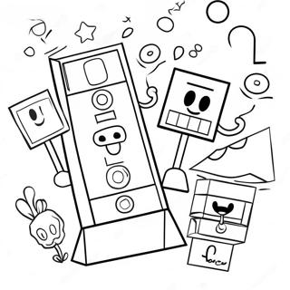 Numberblocks 1000 With Colorful Shapes Coloring Page 67143-55406