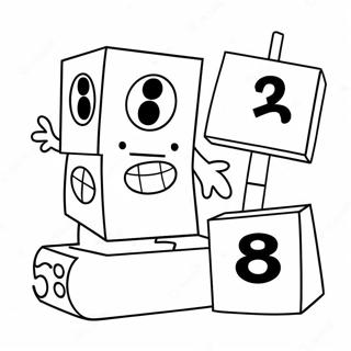 Numberblocks 8 Coloring Page 67162-55418