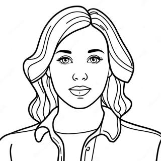 Creative Self Portrait Template Coloring Page 67183-55437